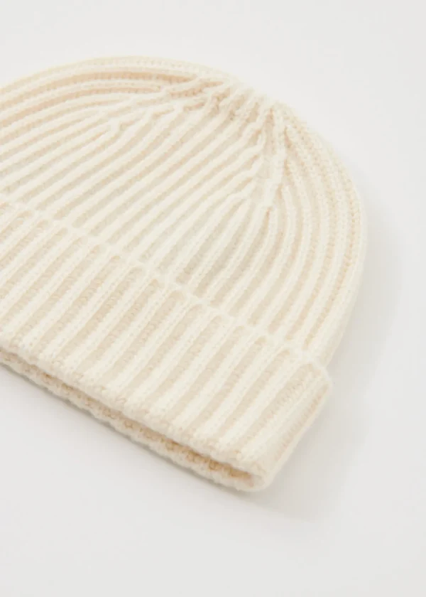 Cashmere Ribbed Beanie