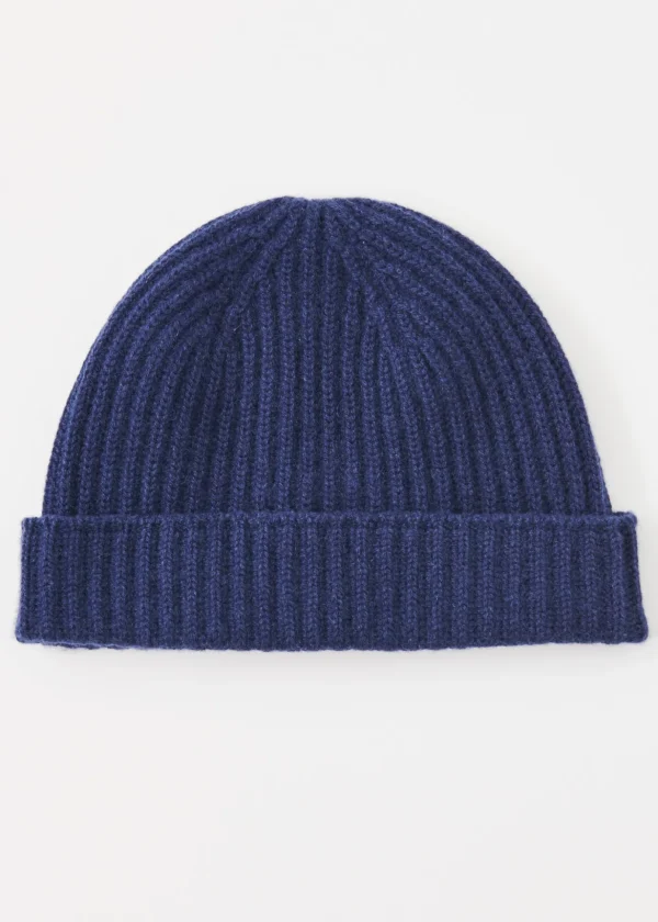 Cashmere Ribbed Beanie