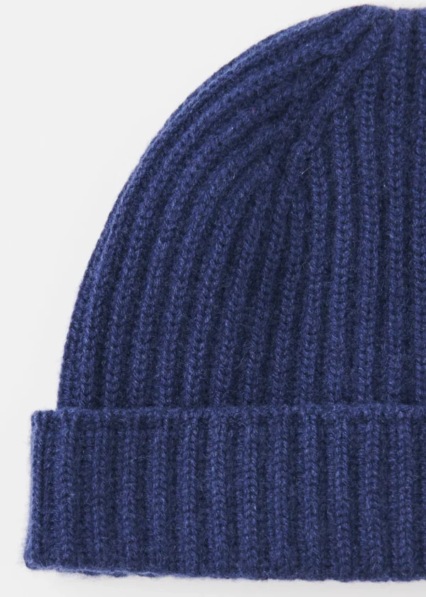 Cashmere Ribbed Beanie