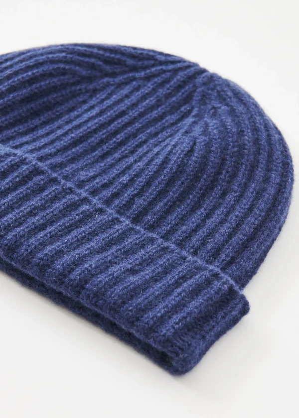 Cashmere Ribbed Beanie