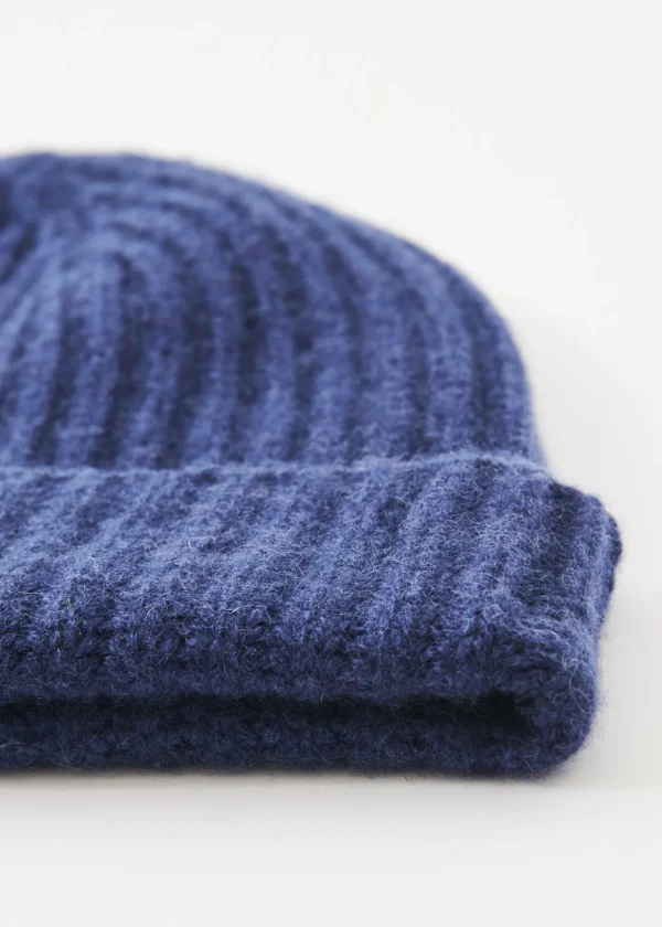 Cashmere Ribbed Beanie