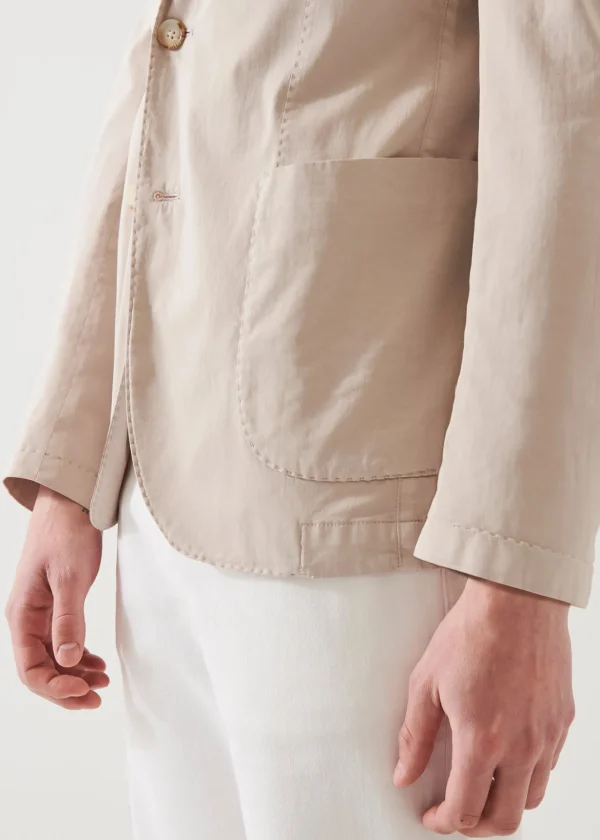 Cotton Blend Garment Dye Blazer