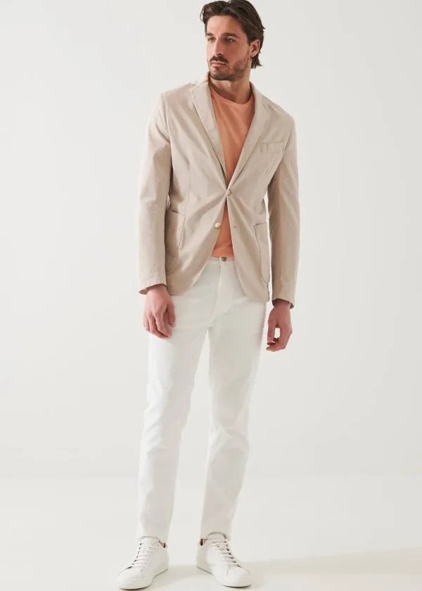 Cotton Blend Garment Dye Blazer