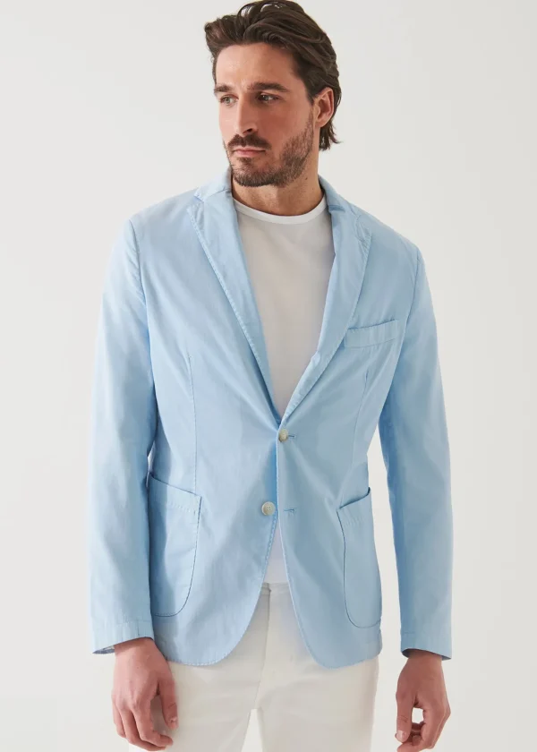 Cotton Blend Garment Dye Blazer