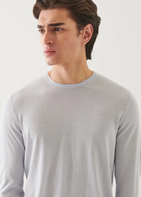 Cotton Cupro Crewneck