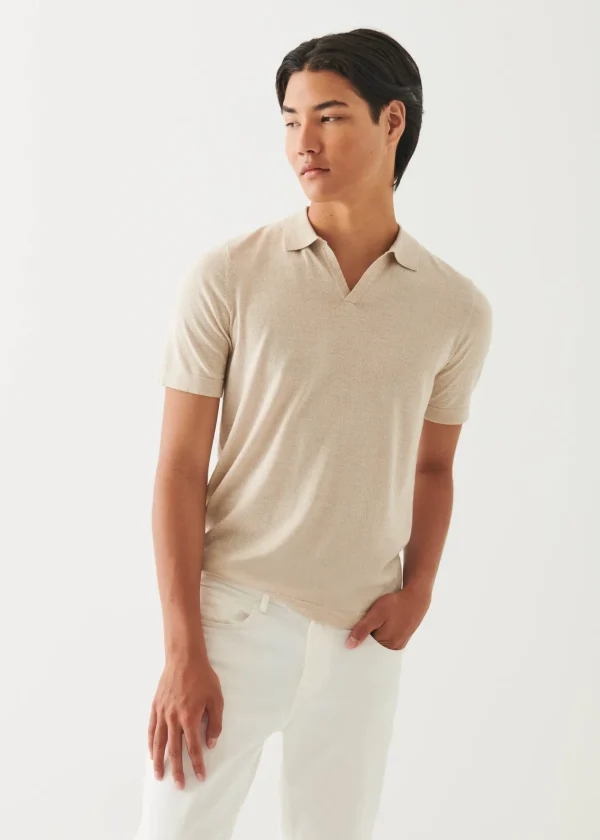 Cotton Cupro Open Polo
