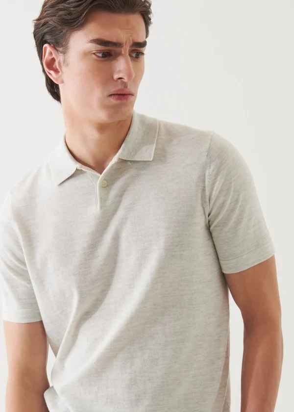 Cotton Cupro Tipped Polo