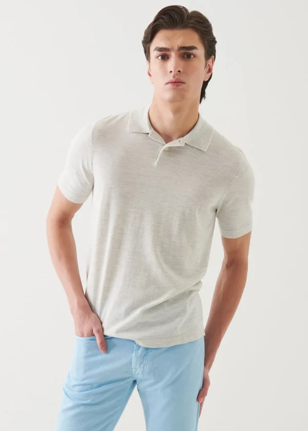 Cotton Cupro Tipped Polo