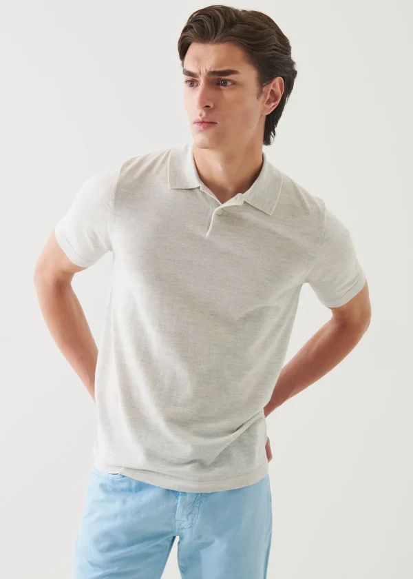 Cotton Cupro Tipped Polo
