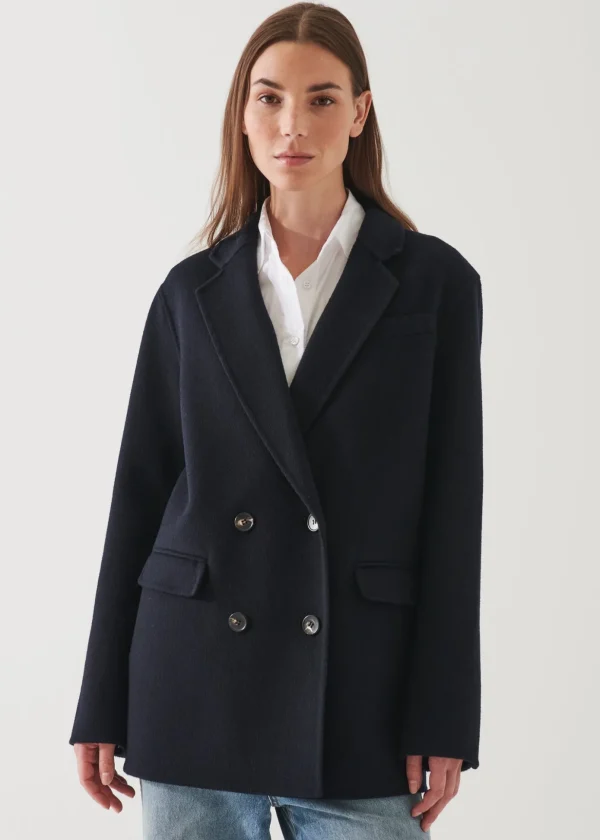 Double Breasted Wool Blazer