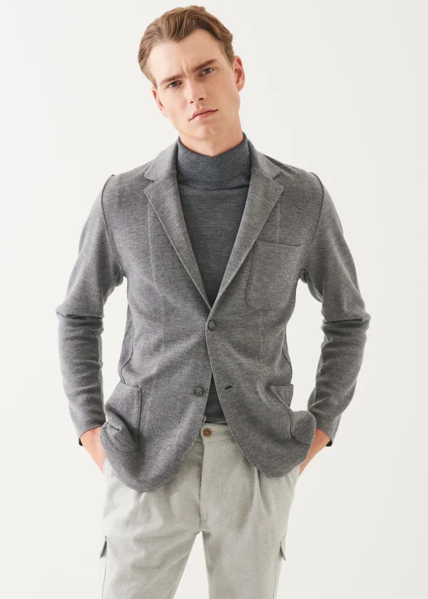 Double Face Merino Half Milano Stitch Blazer