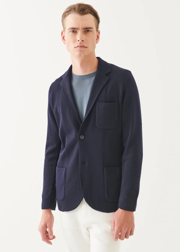Double Face Merino Half Milano Stitch Blazer