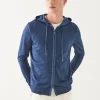 Extra-Fine Merino Vintage Wash Full Zip Hoodie
