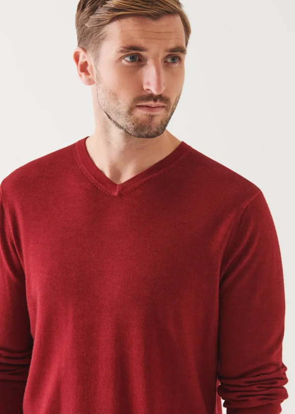 Extra-Fine Merino Vintage Wash V-Neck