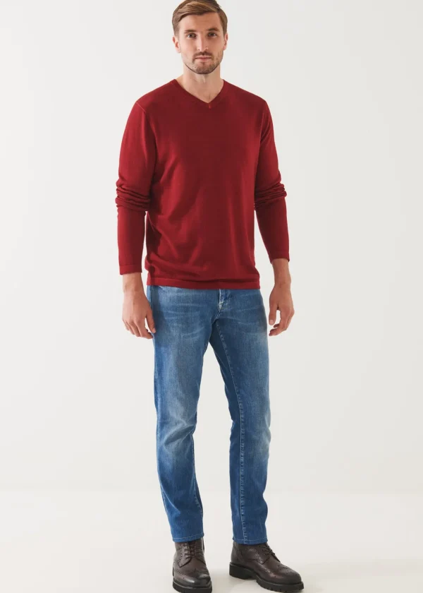 Extra-Fine Merino Vintage Wash V-Neck