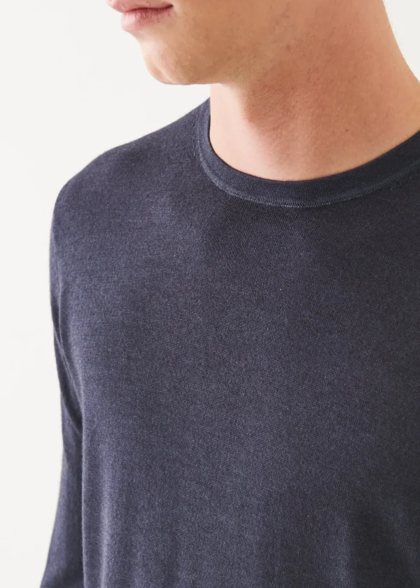 Extra-Fine Merino Vintage Wash Crewneck