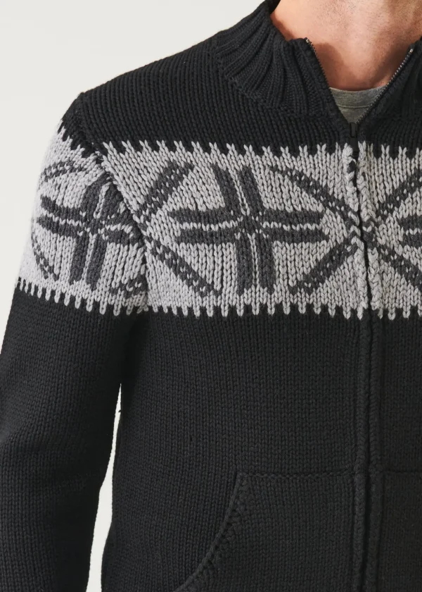 Fairisle Zip-Up Cardigan