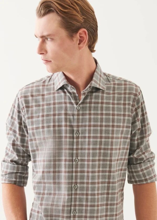 Flannel Check Button Up Shirt