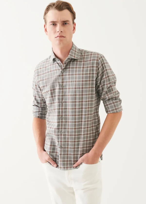 Flannel Check Button Up Shirt