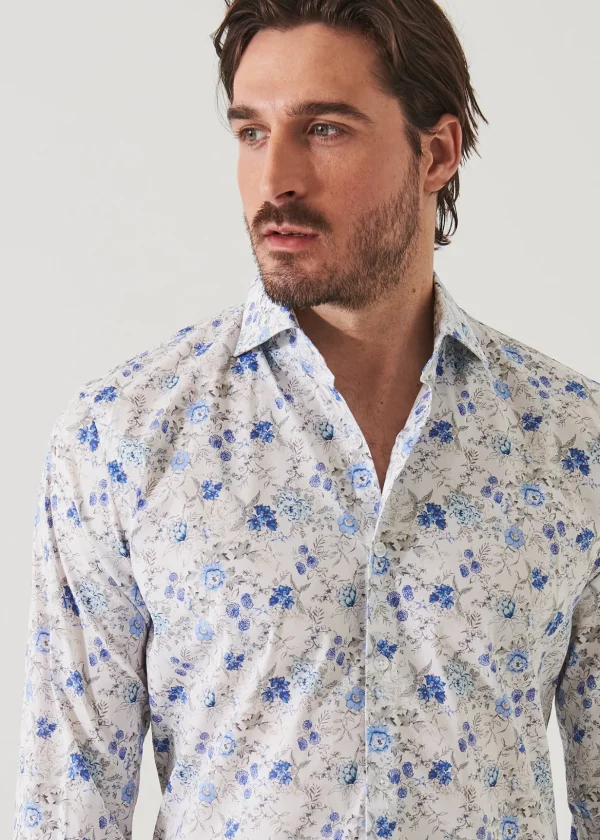 Floral Long Sleeve Cotton Shirt