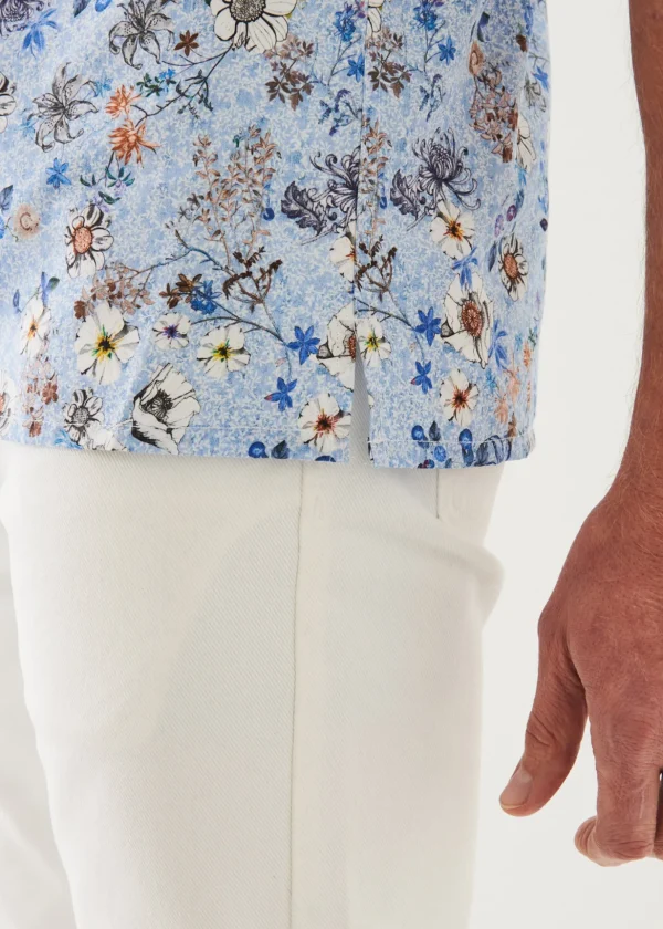 Floral Print Camp Collar Shirt