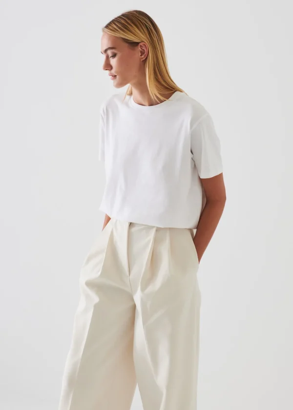 Iconic Pima Cotton Stretch Boyfriend T-Shirt