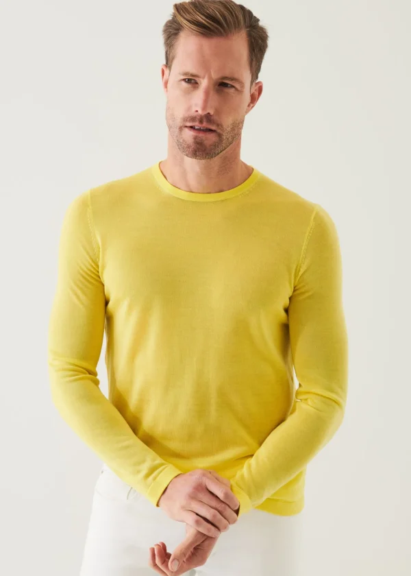 Lightweight Merino Blend Crewneck Sweater