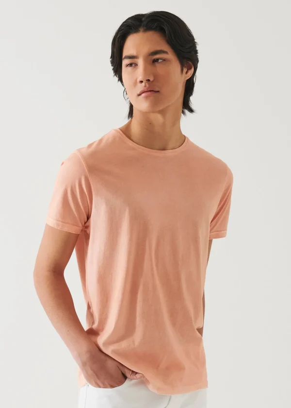 Lightweight Pima Cotton Spray Wash T-Shirt