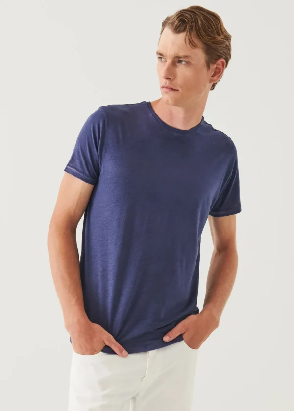Lightweight Pima Cotton Spray Wash T-Shirt