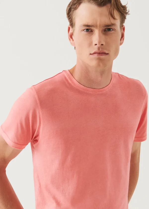 Lightweight Pima Cotton Spray Wash T-Shirt