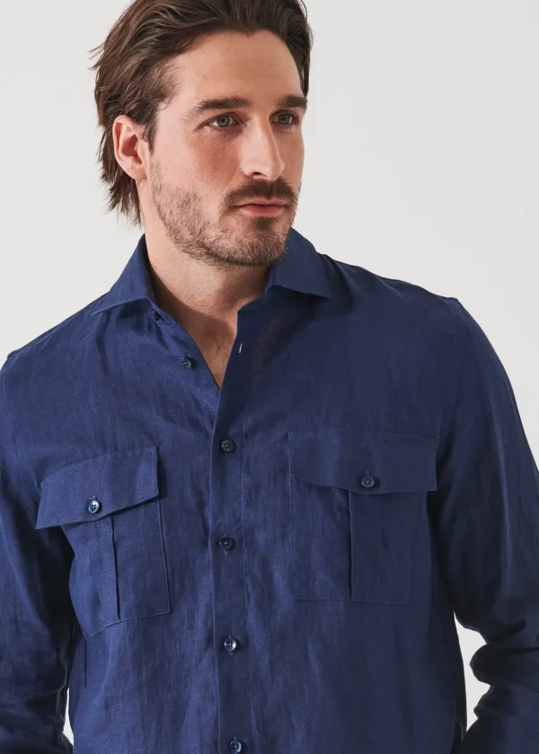 Linen Chambray Over Shirt