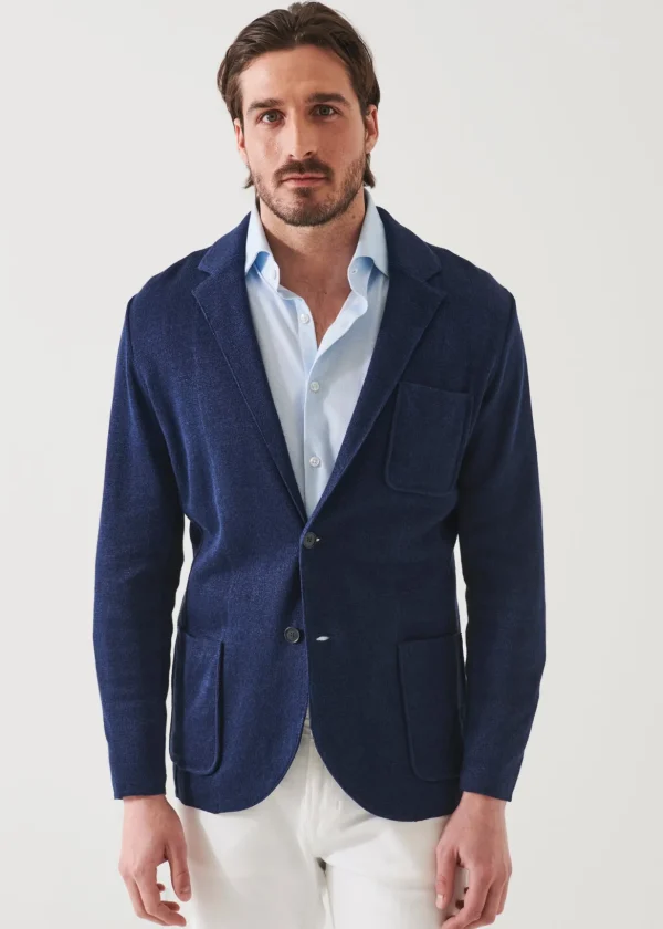 Linen Cotton Blend Blazer