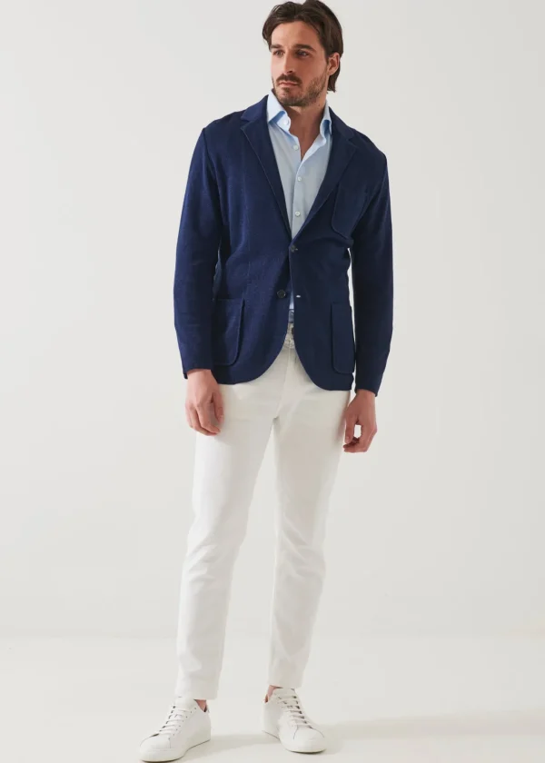 Linen Cotton Blend Blazer