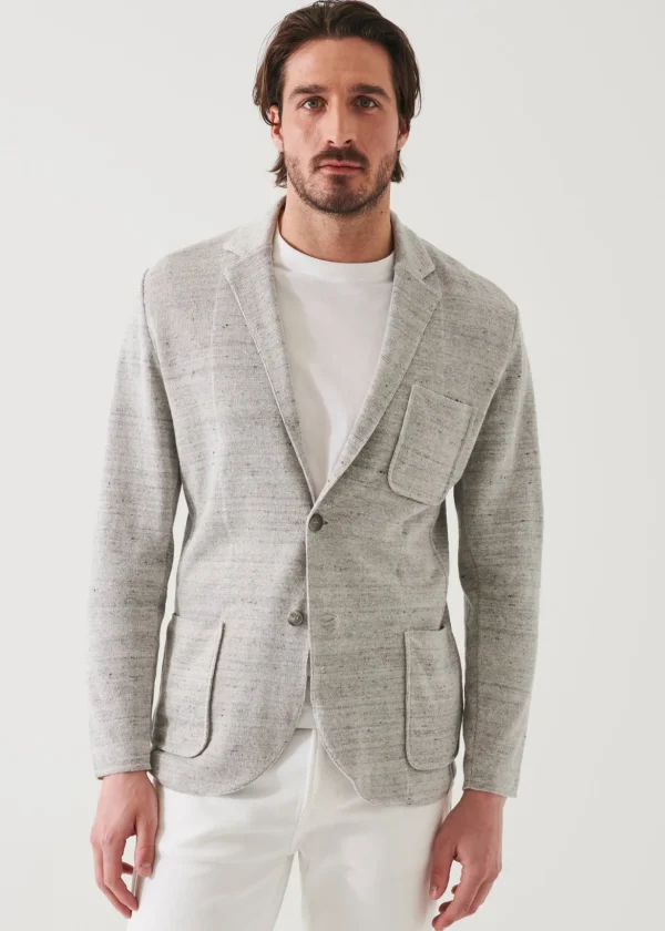 Linen Cotton Blend Blazer