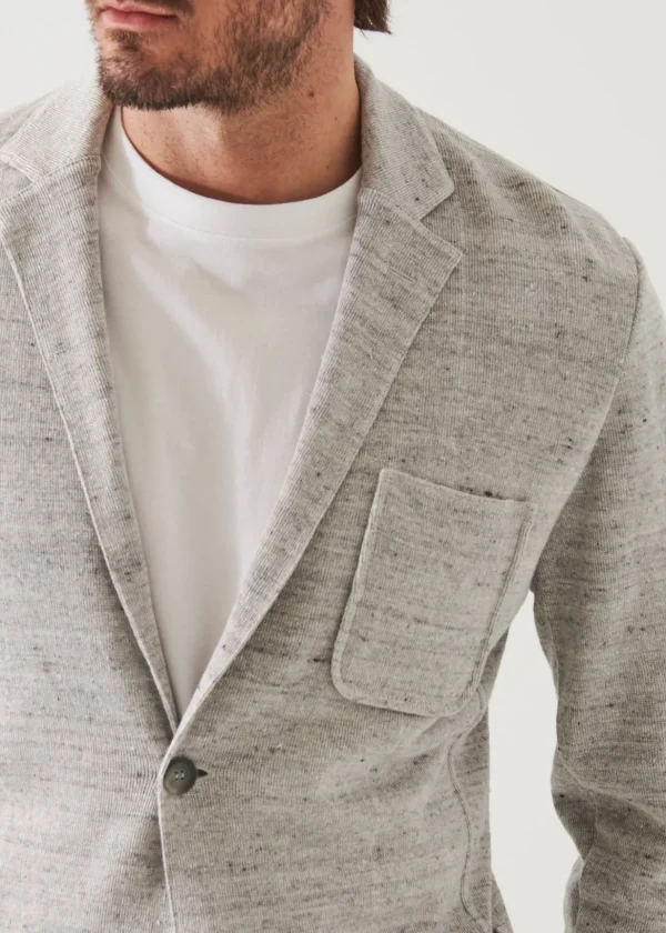 Linen Cotton Blend Blazer