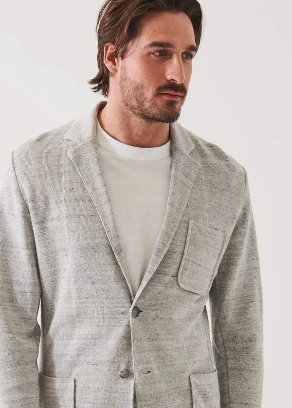 Linen Cotton Blend Blazer