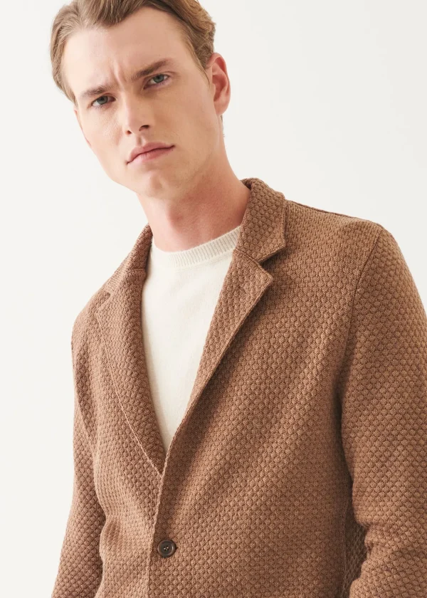 Merino Bubble Stitch Blazer