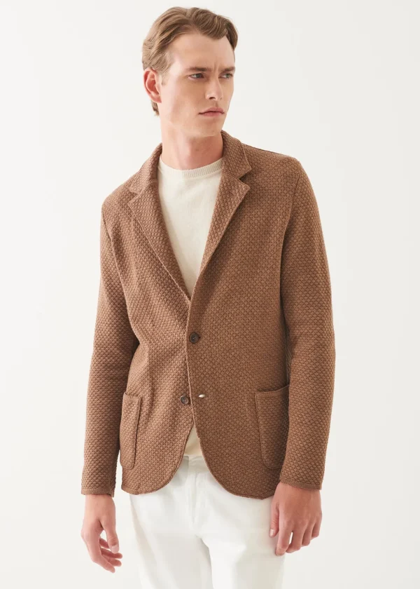 Merino Bubble Stitch Blazer