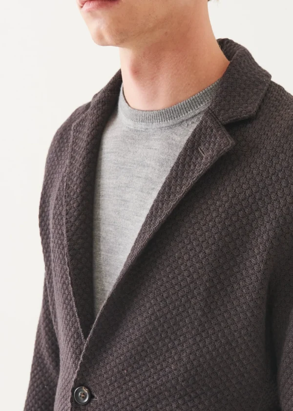 Merino Bubble Stitch Blazer