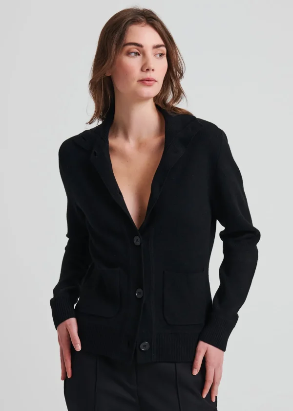Merino Button Front Milano Jacket