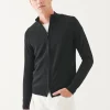 Merino Raglan Zip Up Cardigan