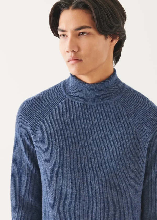 Merino Ribbed Turtleneck