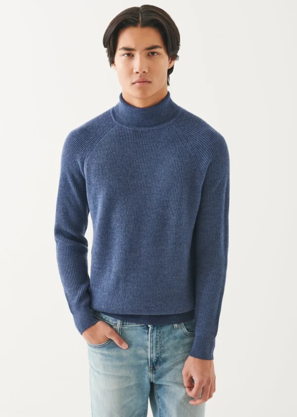 Merino Ribbed Turtleneck