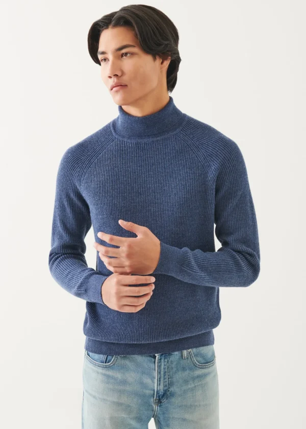Merino Ribbed Turtleneck