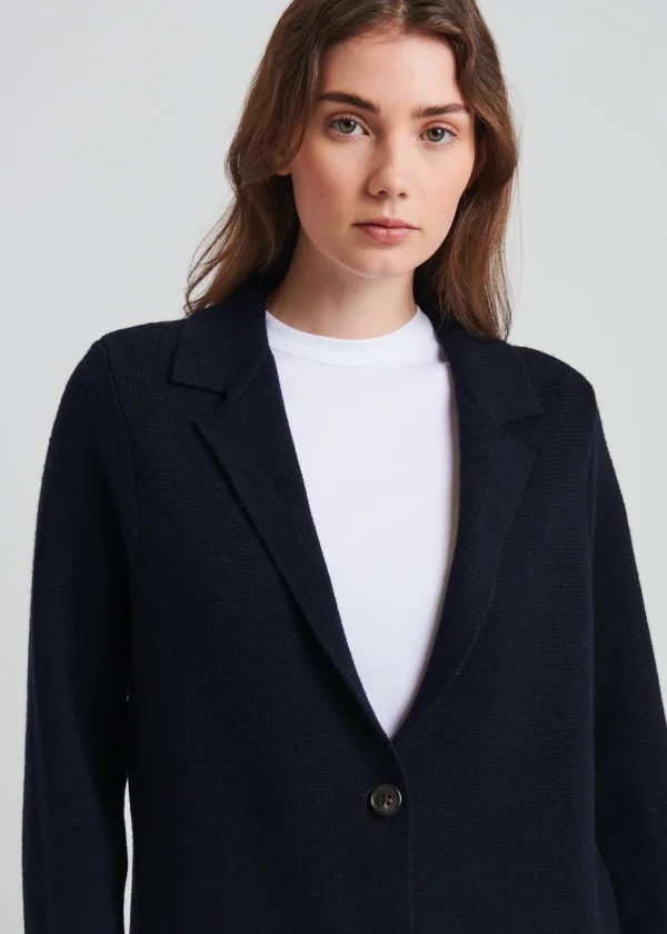 Merino Wool Single Breasted Coat