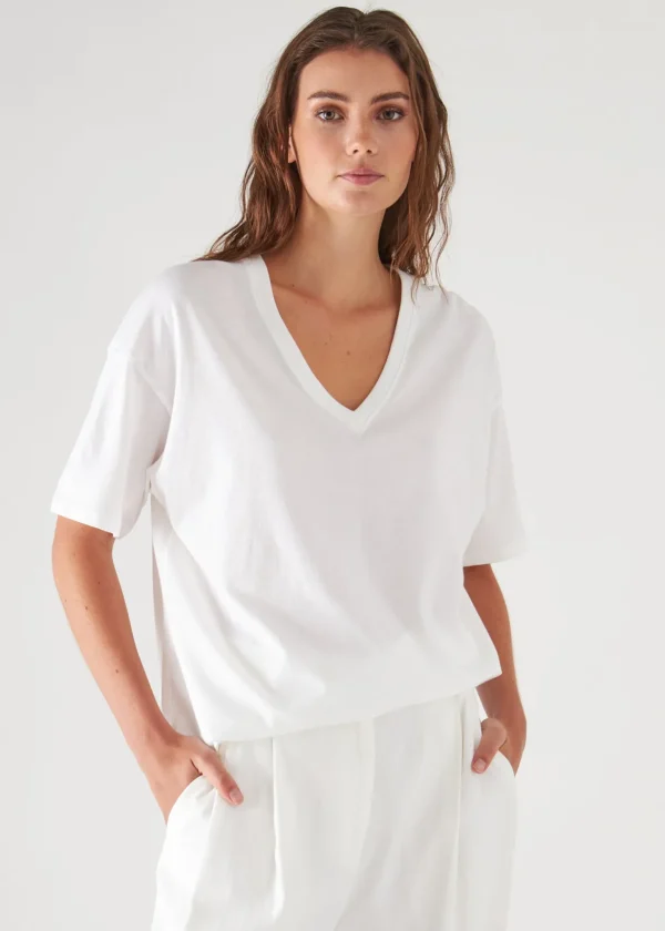 Organic Pima Cotton Oversized V-Neck