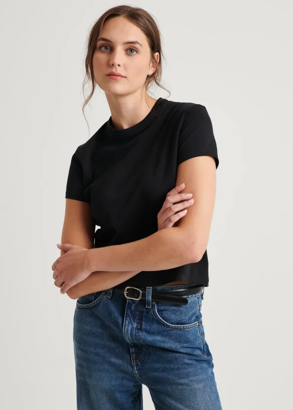 Pima Stretch Short Sleeve Baby Tee