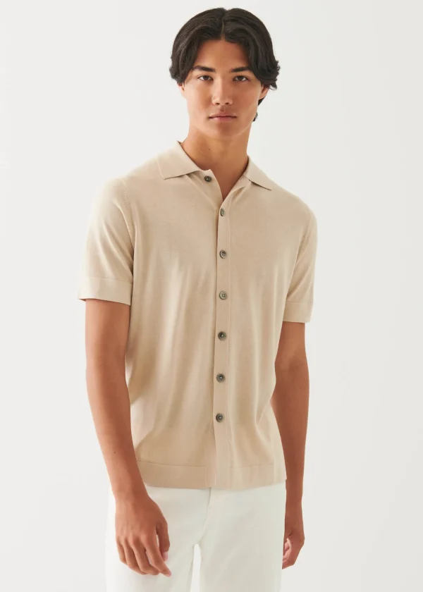 Silk Cashmere Button Front Shirt