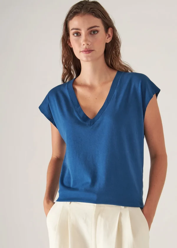 Sublime Reactive Pima Cotton Stretch Dolman V-Neck