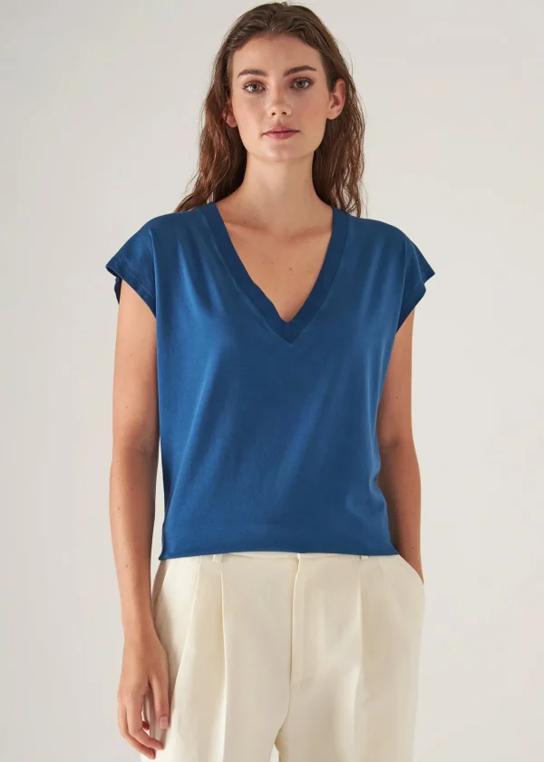 Sublime Reactive Pima Cotton Stretch Dolman V-Neck